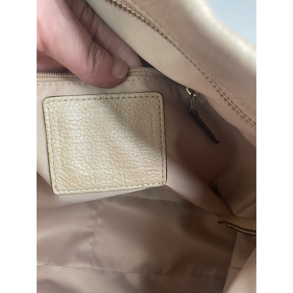 COACH 18889 PENELOPE Champagne Pearl Gold Pebbled Hobo Slouch 2011 FREE SHIPPING - Picture 8 of 16